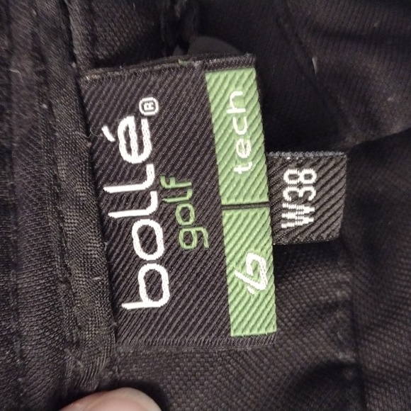 Men's black golf shorts - Picture 2 of 4